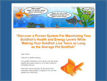 Tablet Screenshot of goldfish2care4.com